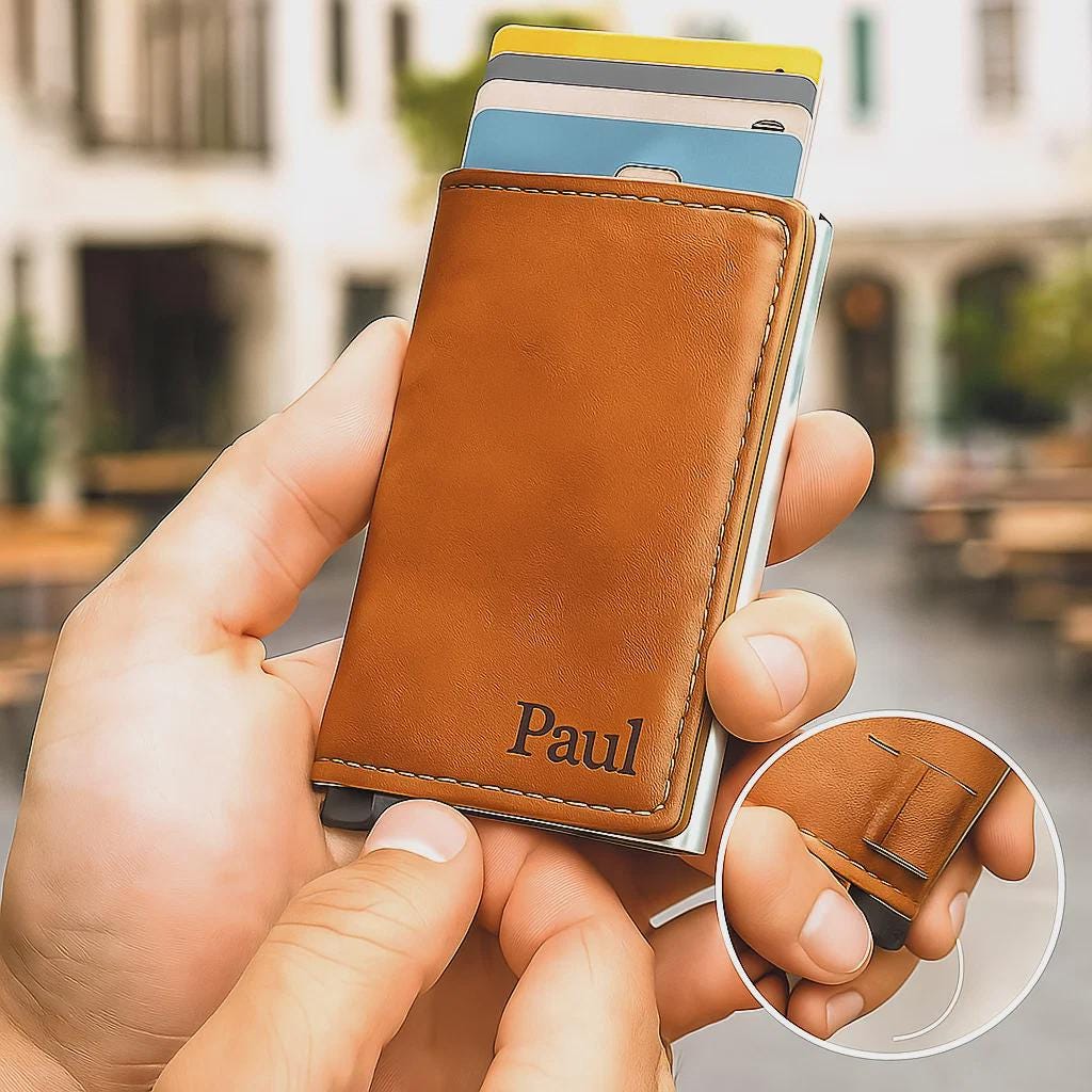 Custom Mens Leather RFID Wallet