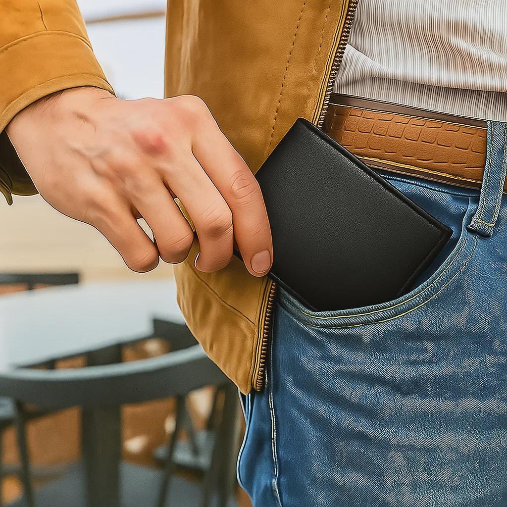 Custom Mens Leather RFID Wallet